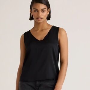 Quince Silk V-Neck Tank